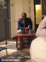 Eghosa Imasuen reading 'Fine Boys' at the Goethe Institute.
