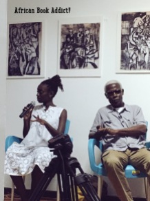 Ghanaian authors - Ayesha H. Attah and Ayi Kwei Armah in conversation at 'Brazil House' James Town, Accra.