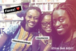 Me and my faves! Abena and Shika of bookstagram accounts - Bookwormingh & Bookpress, respectively