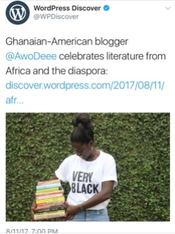African Book Addict! was an Editor's pick on Wordpress Discover! One of the highlights of my year :)